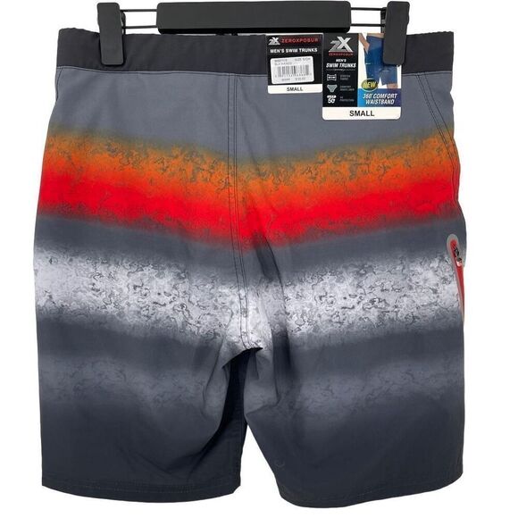 ZeroXposur Plunge Swim Trunks UPF 50+ Quick Dry Stretch Men Small Black Waxed - Picture 2 of 7